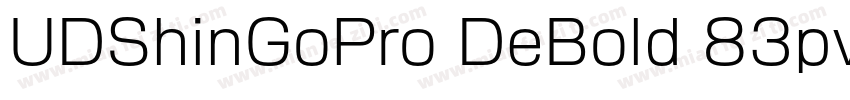 UDShinGoPro DeBold 83pv RKSJ H字体转换